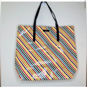 Kate Spade Candy Coated Rainbow Striped Tote